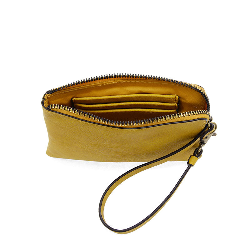 Pippa Wristlet Pouch in Mustard