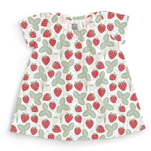 Load image into Gallery viewer, Winter Water Factory | Lily Baby Dress in Strawberries Print
