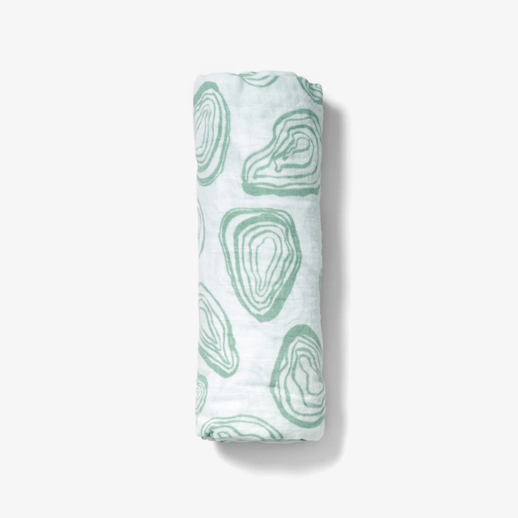 Lewis | Muslin Swaddle in Agave Oyster