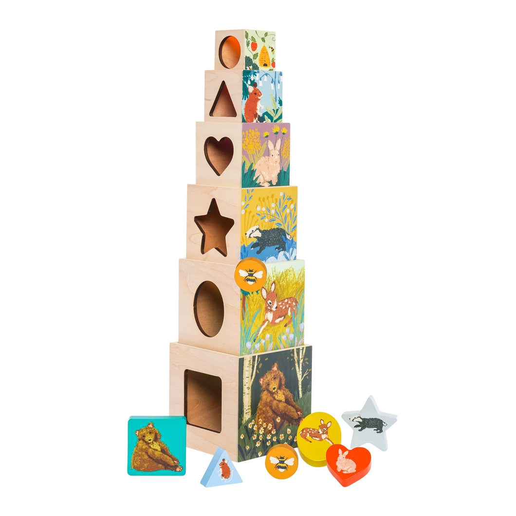 Manhattan Toy | Enchanted Forest Stacking Blocks