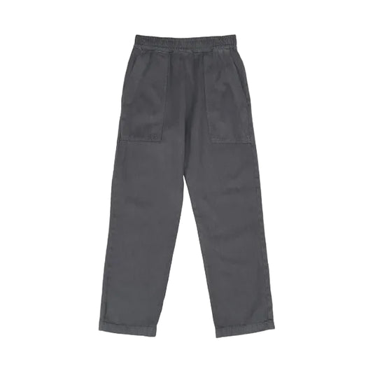 Dark gray pants on a white background