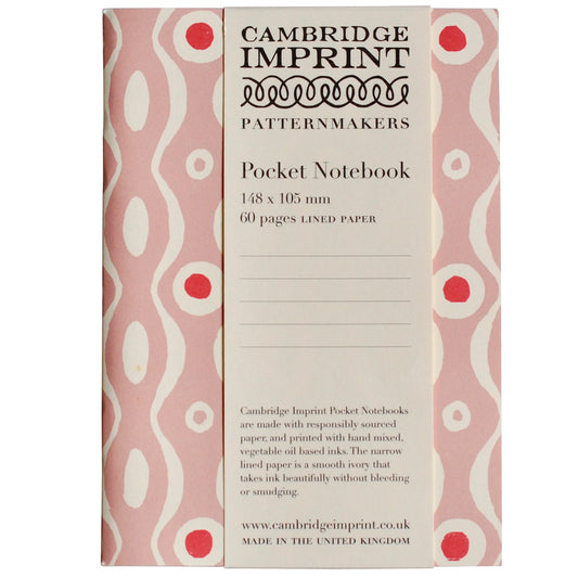Persephone Pocket Notebook in Pink & Raspberry