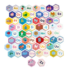 Load image into Gallery viewer, Eeboo | Alphabet Hexagon Puzzle Pairs
