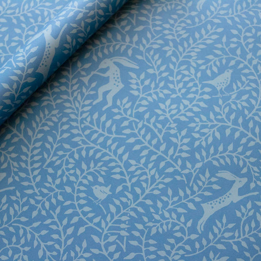Cambridge Imprint | Dancing Hare Patterned Paper, Blue