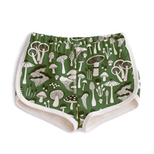 Load image into Gallery viewer, Winter Water Factory | Terry Shorts in Green Fungi Print
