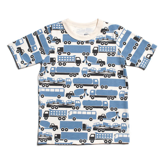 Short Sleeve Tee in Surf Blue Big Rigs
