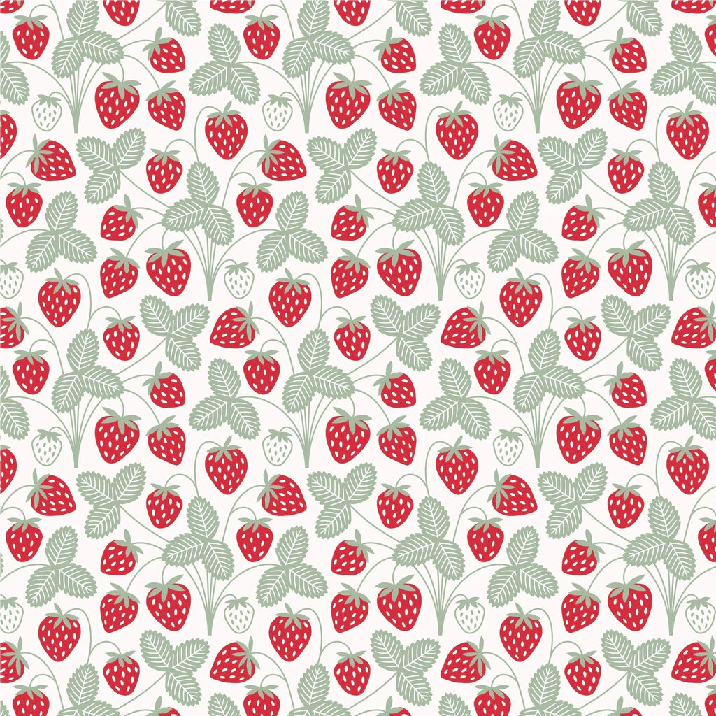 Short Sleeve Tee in Strawberries Print