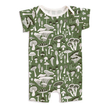 Load image into Gallery viewer, Winter Water Factory | Summer Romper in Green Fungi Print

