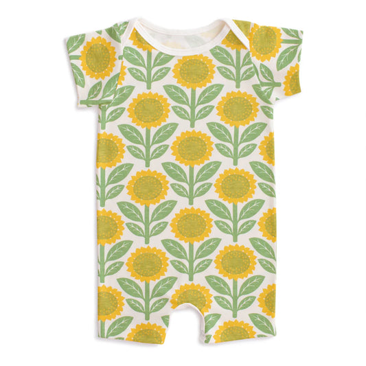 Summer Romper in Sunflowers