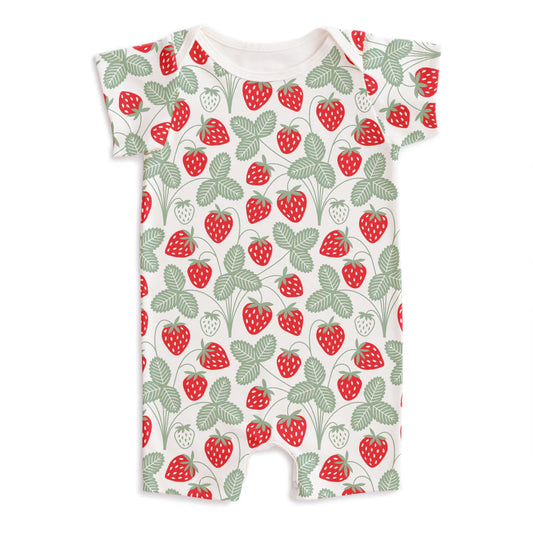 Summer Romper in Strawberries