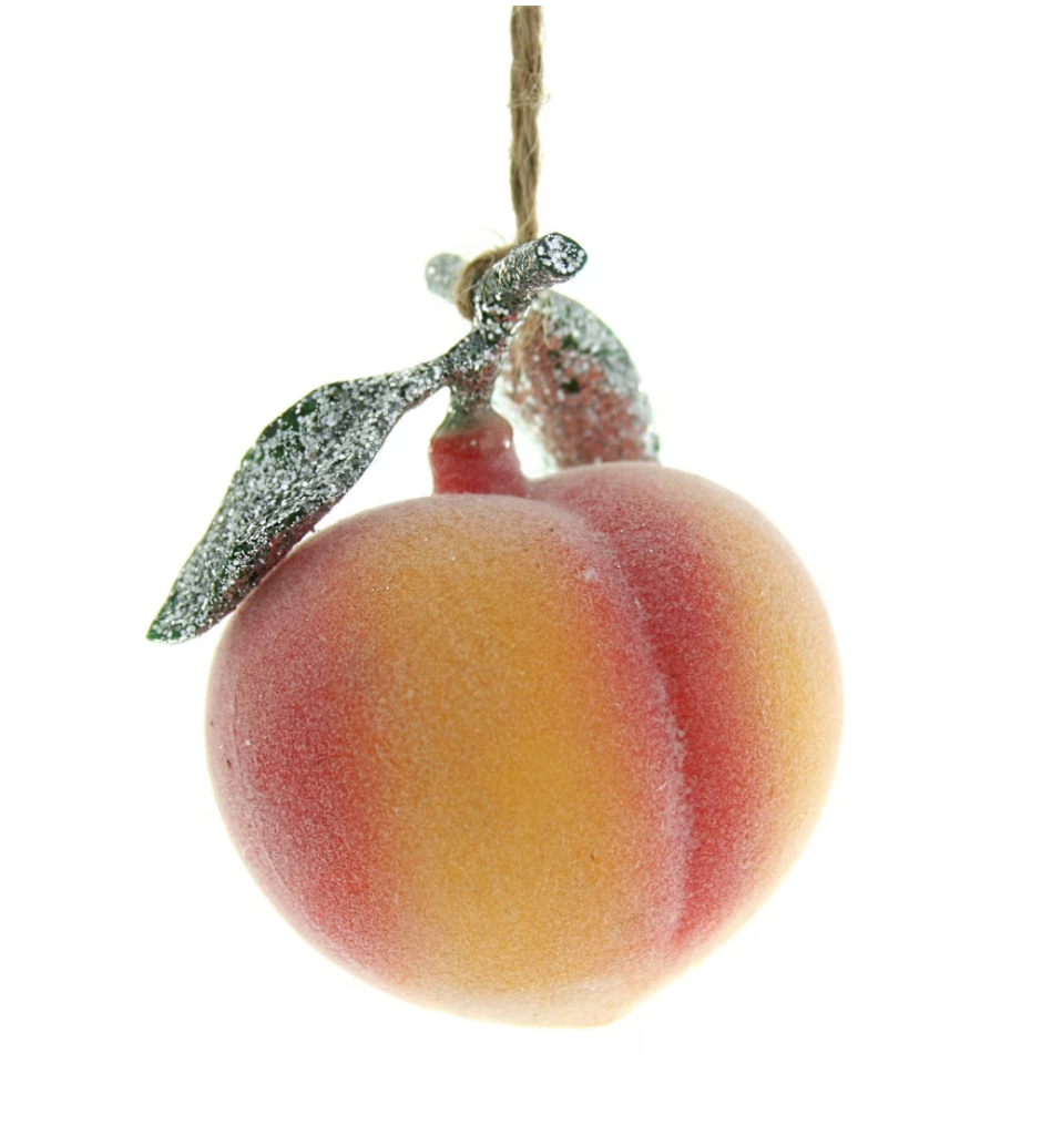 Orchard Fresh Peach Ornament