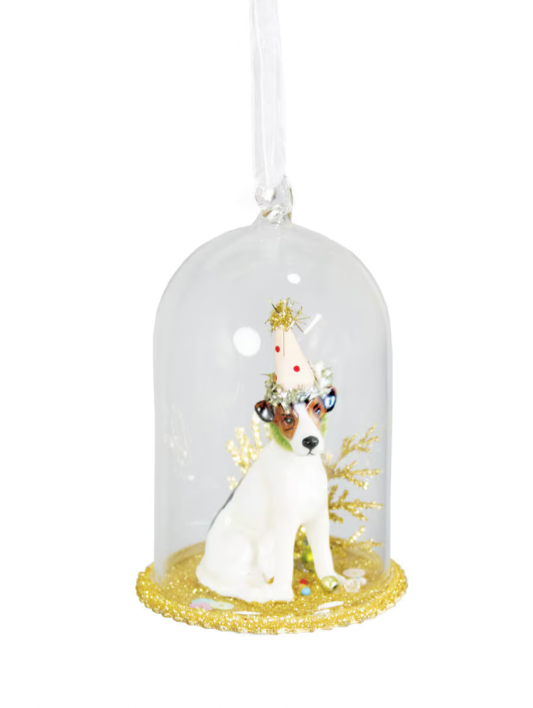 Party Dog Globe Ornament