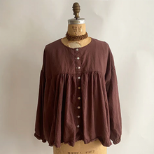 Load image into Gallery viewer, Auntie Oti | Chocolate Blouse
