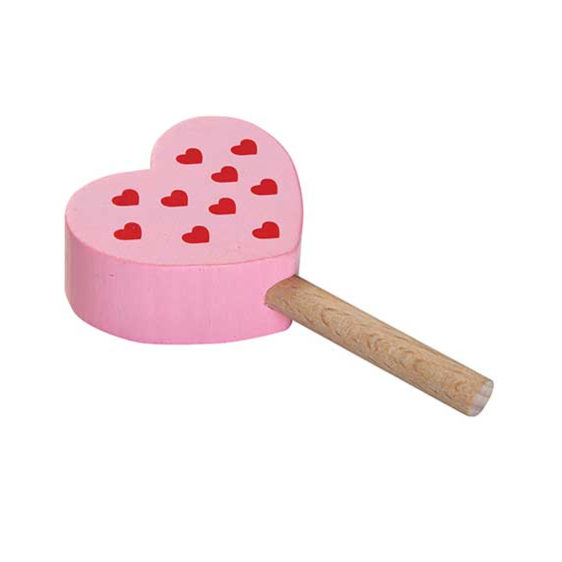 Raspberry Ice Lolly with Hearts