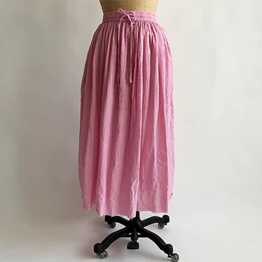 Drawstring Skirt in Rose