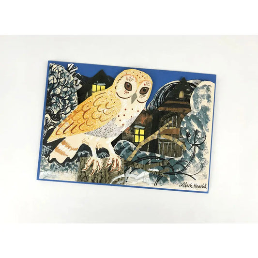 Silent Flight Collage Card