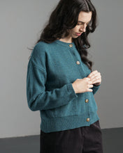 Load image into Gallery viewer, BIBICO | Mira Cropped Cardigan in Hunter
