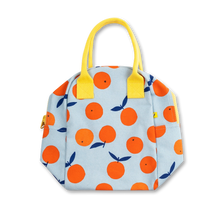 Load image into Gallery viewer, Fluf | Zipper Lunch Bag in Oranges
