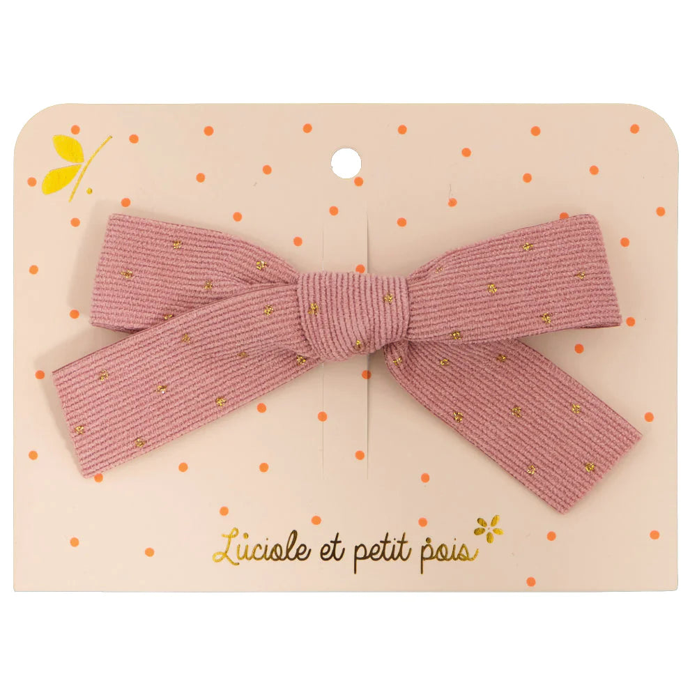 Luciole Et Petit Pois | Princess Hair Clip in Pink Ribbon