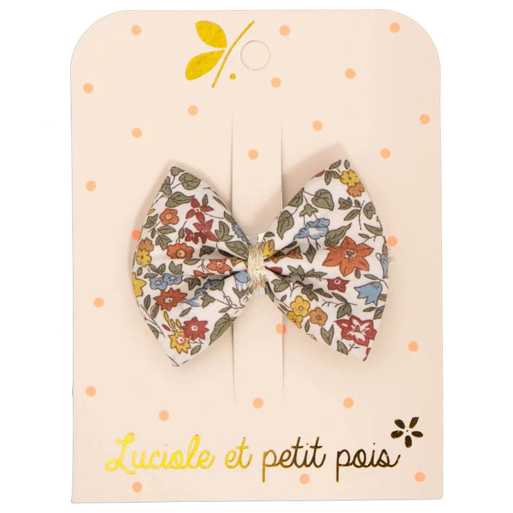 Luciole Et Petit Pois | Bowtie Hair Clip in Liberty Ava Autumn