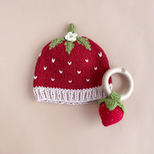 Load image into Gallery viewer, Strawberry Baby Beanie
