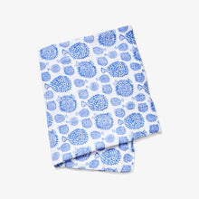 Load image into Gallery viewer, Lewis | Muslin Swaddle in Marine Blowfish
