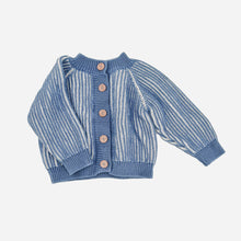 Load image into Gallery viewer, Cotton Brioche Cardigan in Dusty Blue
