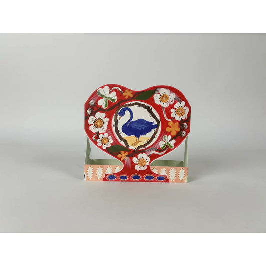 Swan and Thorn Die-Cut Card