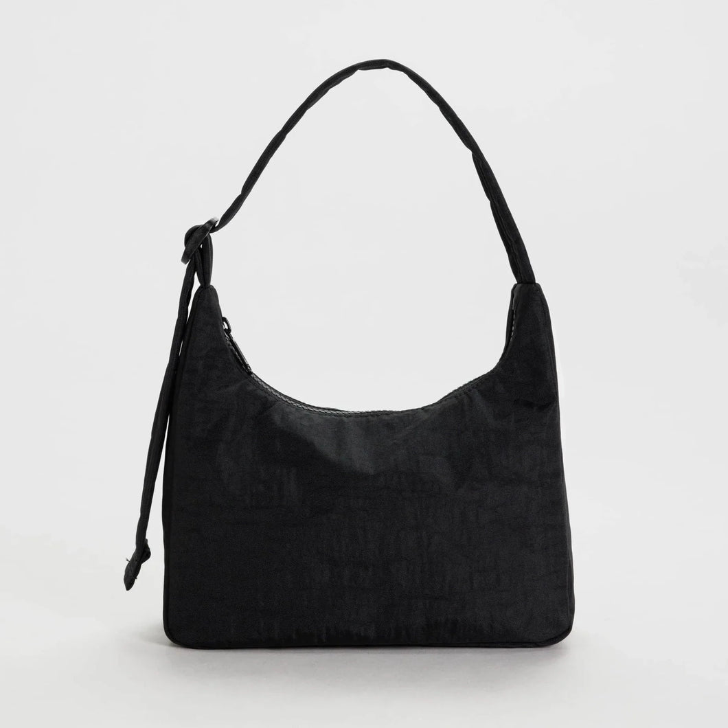 Baggu | Mini Nylon Shoulder Bag in Black