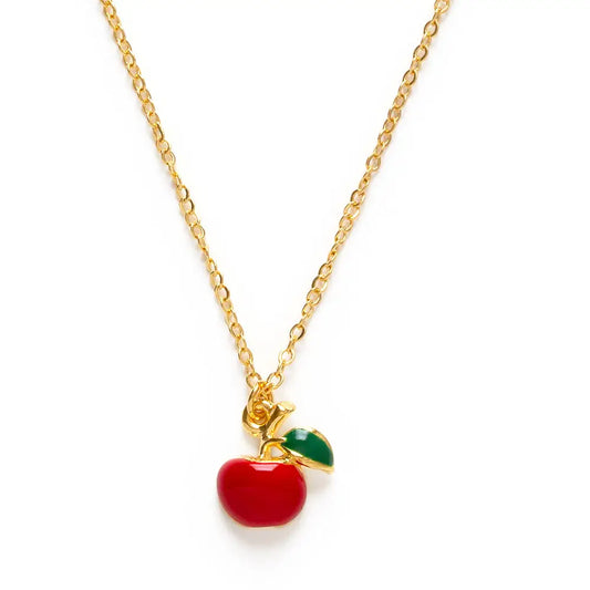 Red Apple Charm Necklace