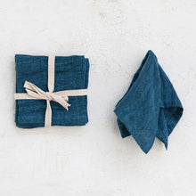Load image into Gallery viewer, Stonewashed Linen Cocktail Napkins
