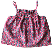 Load image into Gallery viewer, Cotton Sun Top in Pink Buti Block Print

