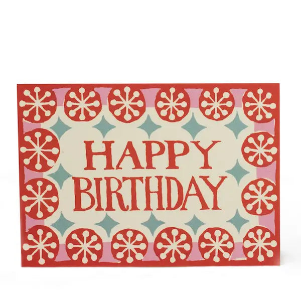 Coral Happy Birthday Card