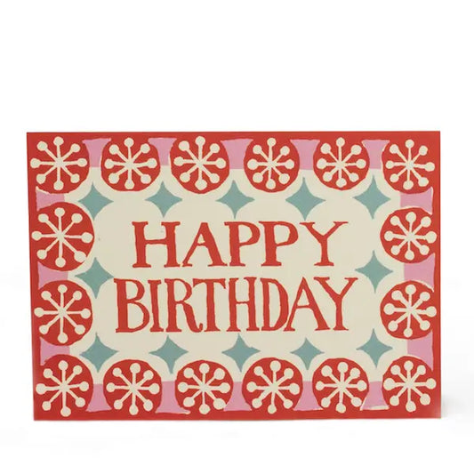 Coral Happy Birthday Card