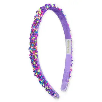 Thin Sprinkle Headband in Purple