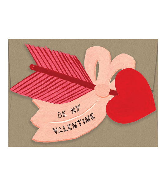 Love Arrow Die Cut Card