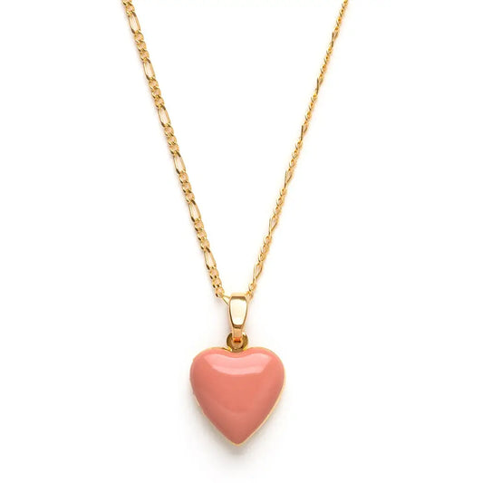 Amano Studio | Enamel Heart Locket in Rose