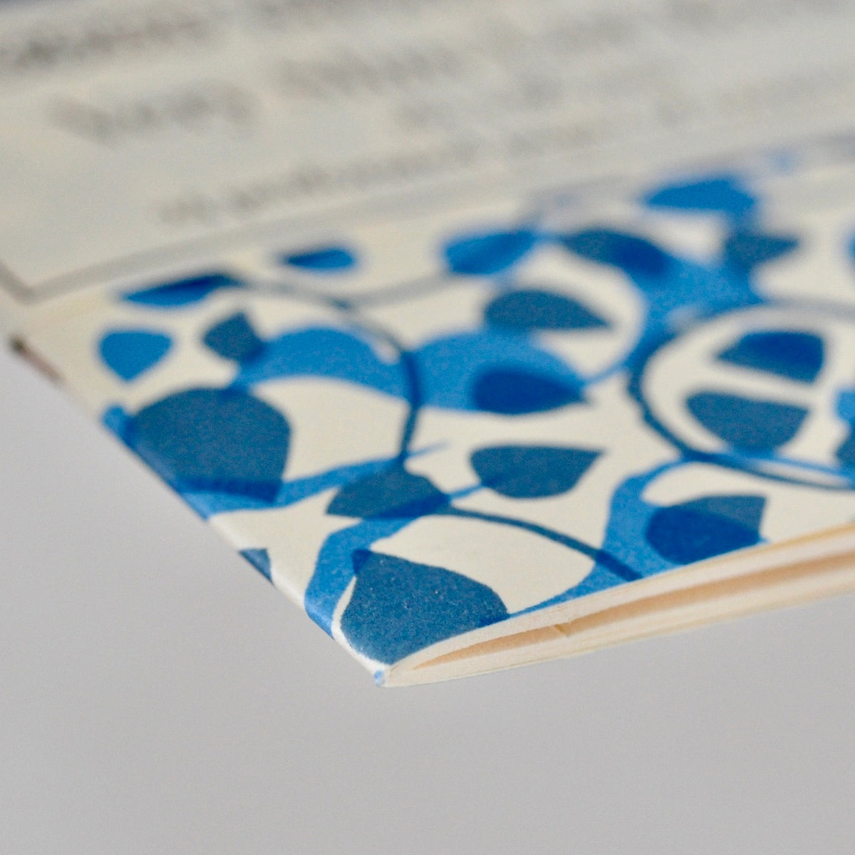 Very Slim List Book in Dappled Blue