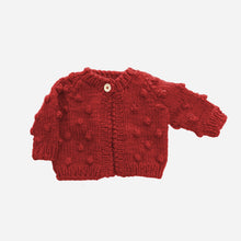 Load image into Gallery viewer, Popcorn Cardigan in Red
