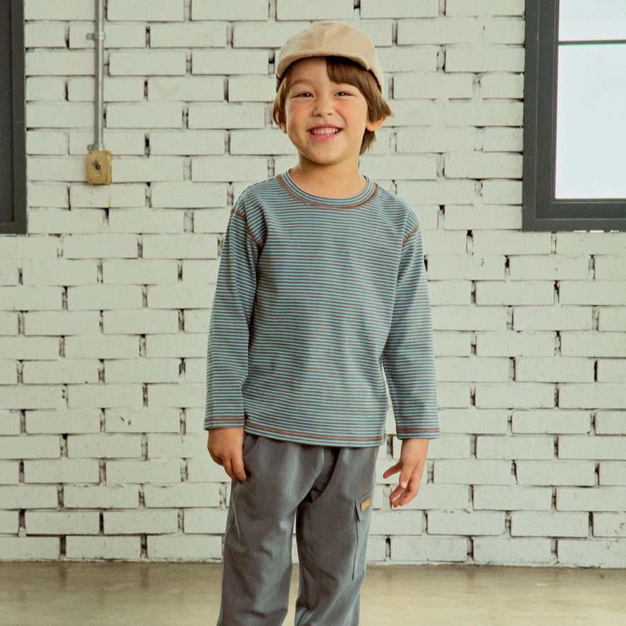 Everyday Multi Striped T-Shirt in Blue