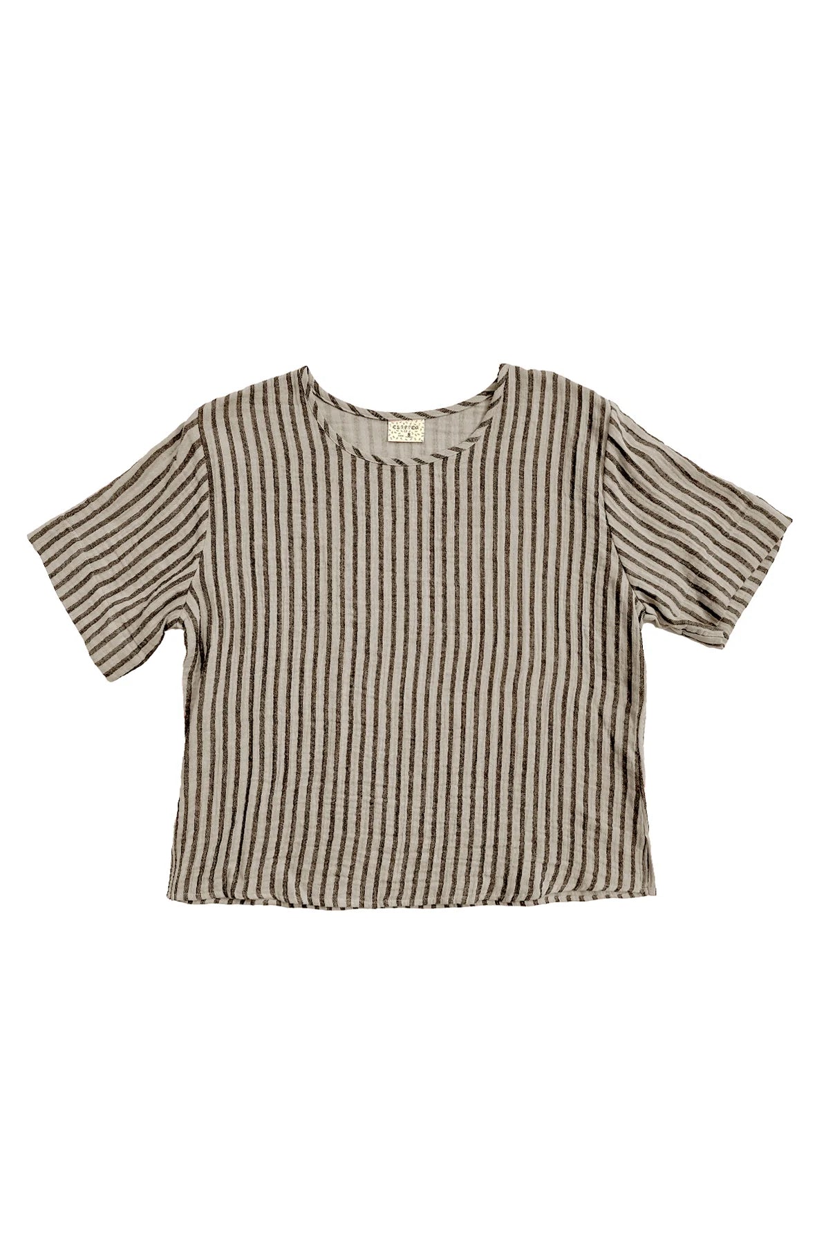 Hanna Tee in Oat & Black Stripes