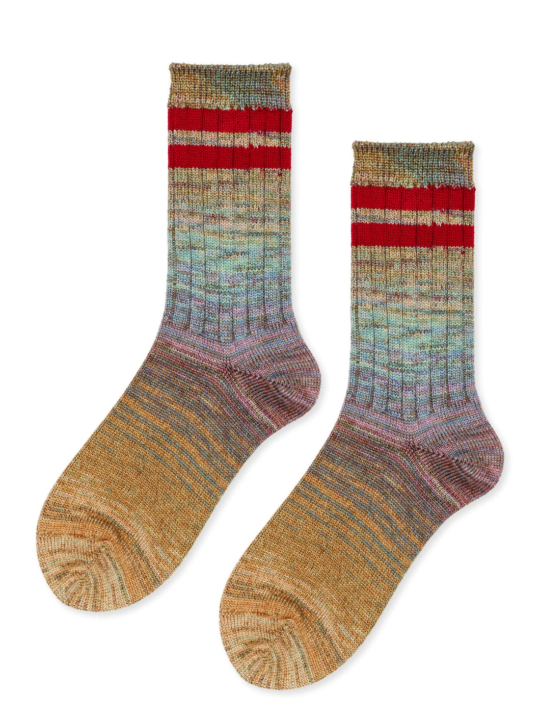 Hansel From Basel | Cosmic Space Dye Varsity Crew in Ruby