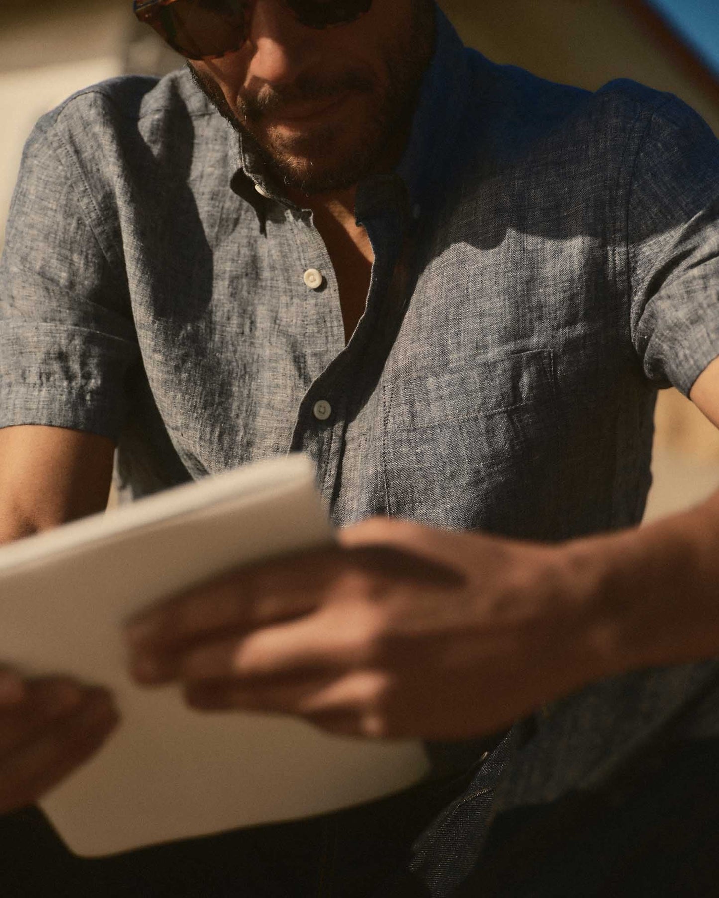 The Short Sleeve Jack in Ocean Linen