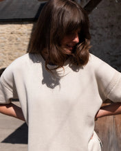 Load image into Gallery viewer, BIBICO | Lisa Boxy Knitted Top in Ecru
