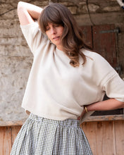 Load image into Gallery viewer, BIBICO | Lisa Boxy Knitted Top in Ecru

