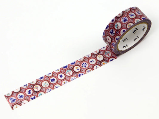 Decorative tape with a pattern on a white background