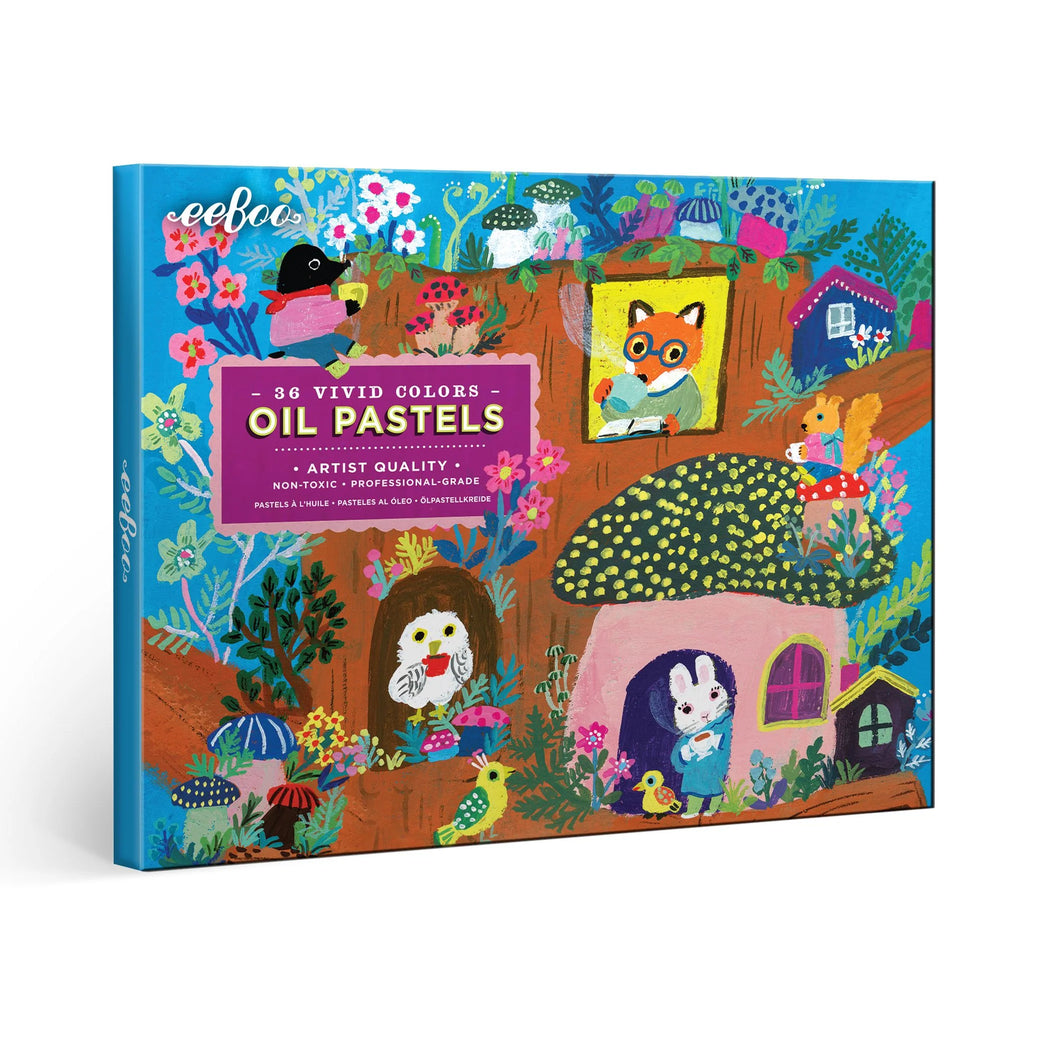 Eeboo | Yumi's Mushroom House 36 Oil Pastels