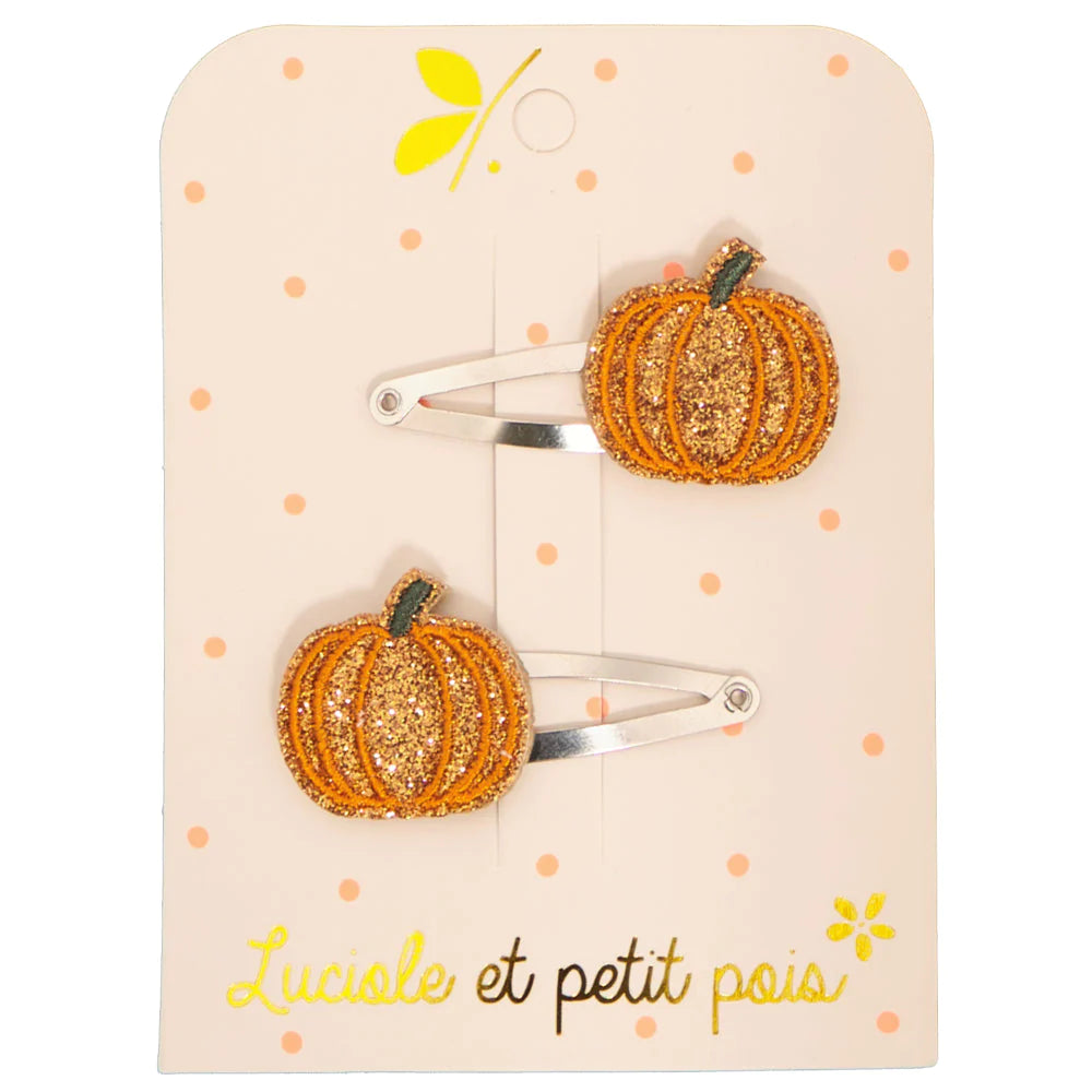 Luciole Et Petit Pois | Hair Clip Pair in Pumpkin