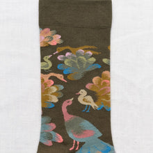 Load image into Gallery viewer, Bonne Maison |  Peacock Socks in Khaki
