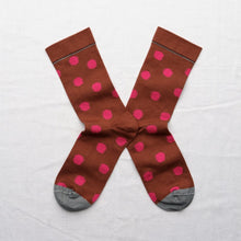 Load image into Gallery viewer, Bonne Maison |  Polka Dot Socks in Sepia
